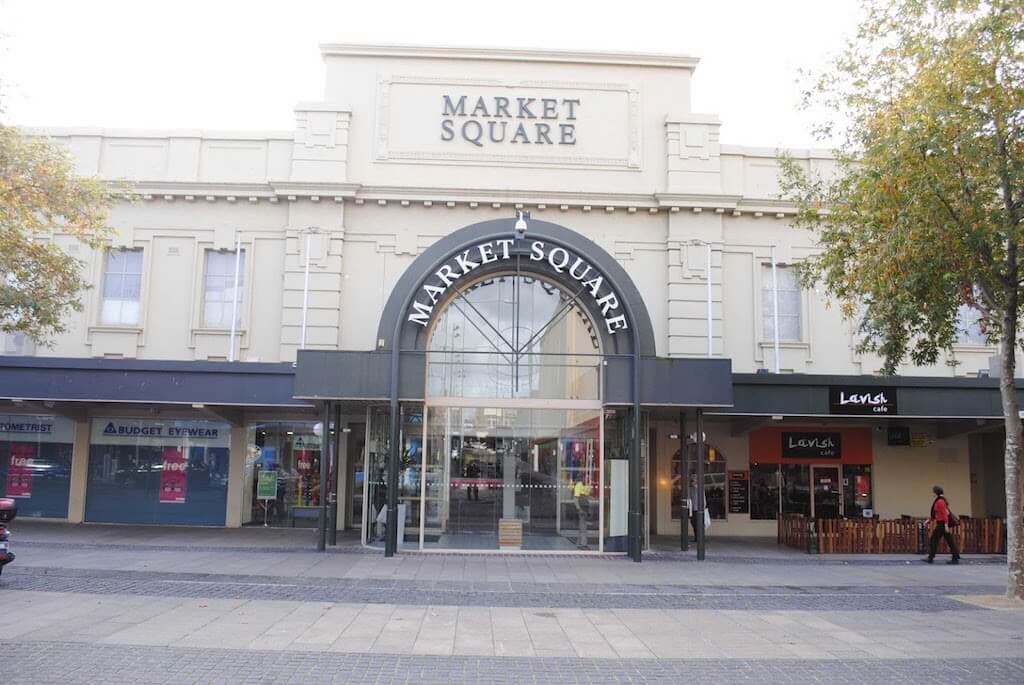 Market Square in central Geelong has opened up some spaces to the project